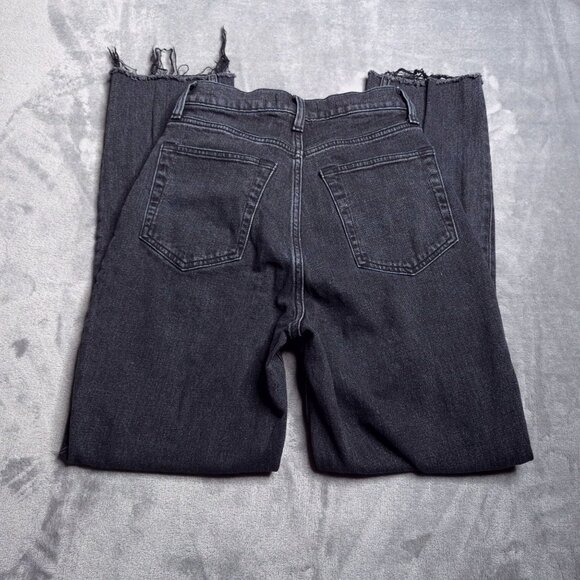 Abercrombie & Fitch 90s Slim Straight Ultra High Rise Curve Love Jeans 27 Black - Picture 2 of 8